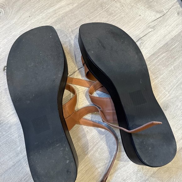 COPY - CAVERLEY Cal Wedge Sandals - brown, size 11 - Picture 7 of 7